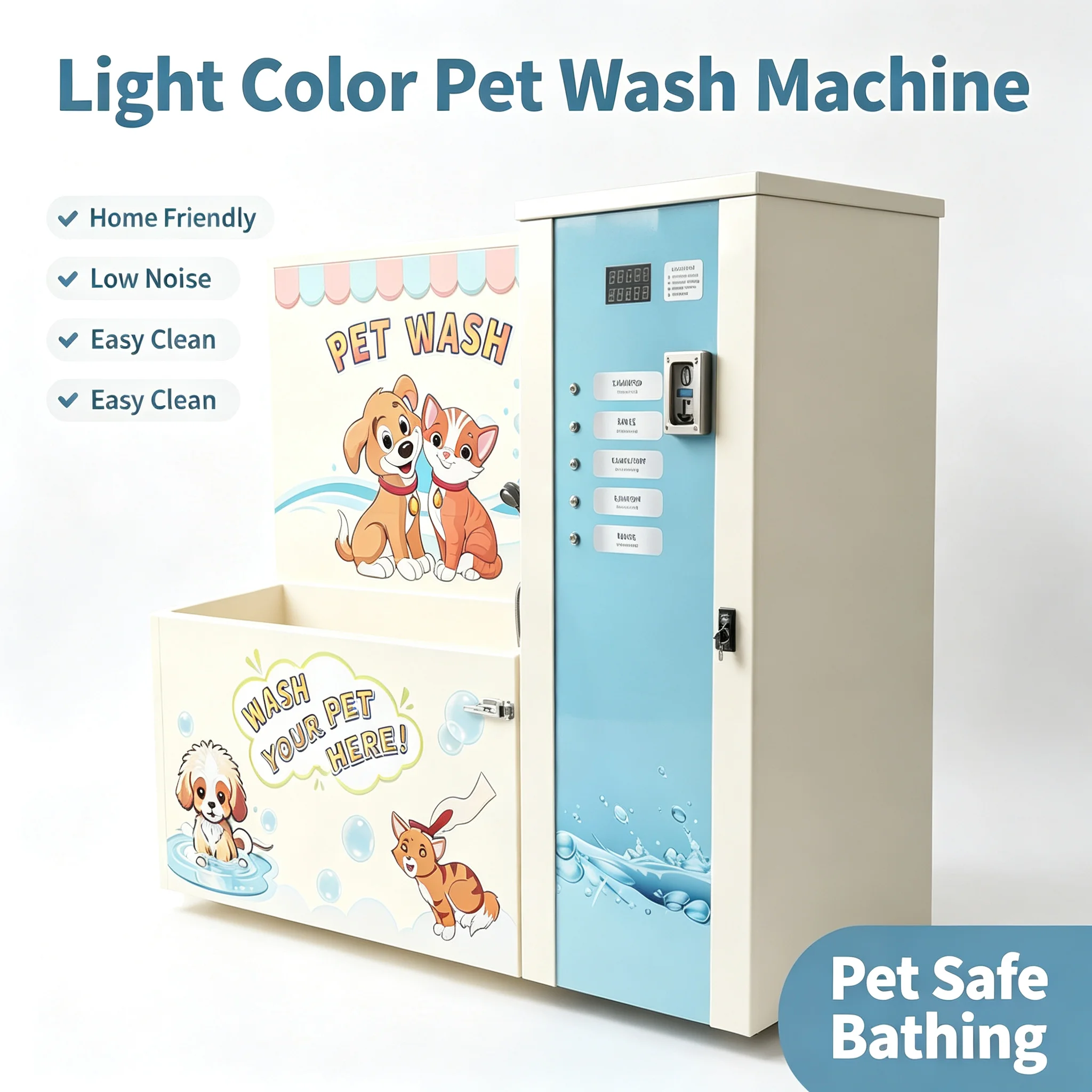 Pet Washing Machine, Foldable Energy‑Saving Pet Bathing Equipment, Custom‑Tailored Unit for Indoor Pet Grooming Business