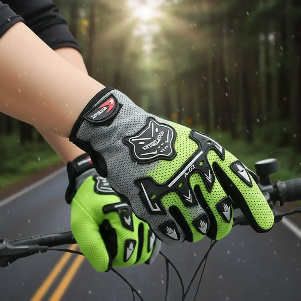 Adlut Summer Full Finger Motorcycle Gloves Adult Moto Luvas Motocross Leather Motorbike Guantes Men Women Racing Moto Gloves