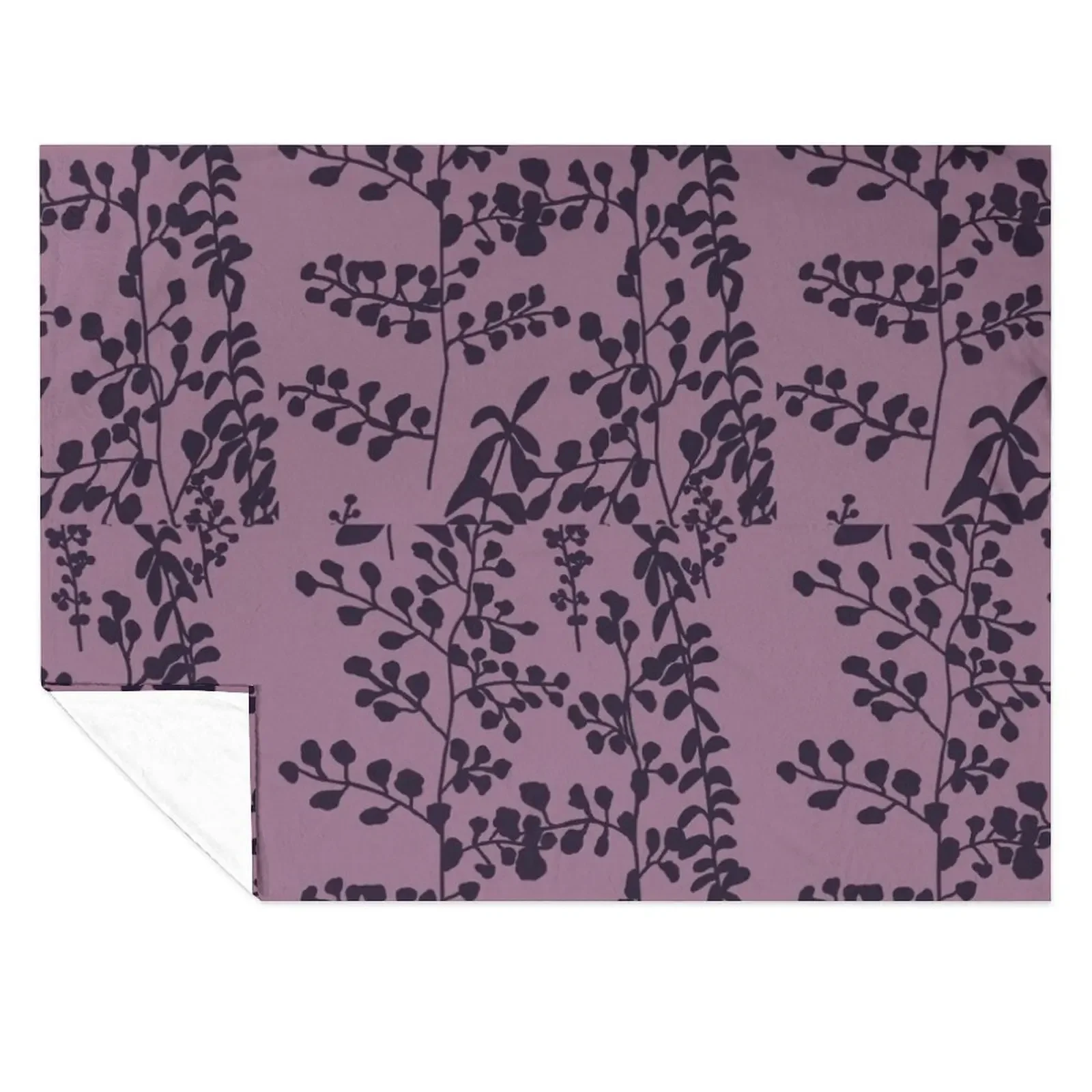 

Bella’s Purple Bed Spread Print Throw Blanket Travel Single Vintage Soft Plush Plaid Blankets