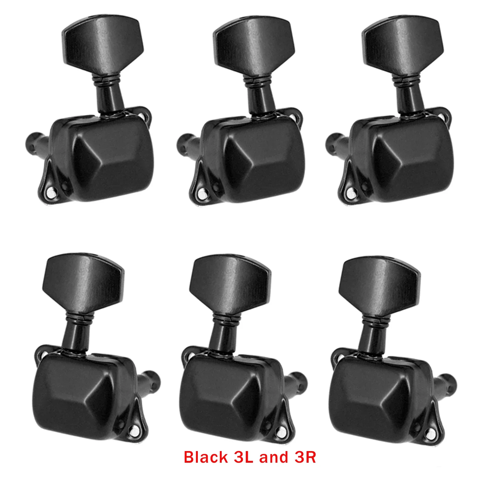 6 PCS Guitar String Tuning Pegs Tuner Semi-closed Tuner Machine Heads for Electric Guitar Folk Acoustic Guitar Tuning Pegs 3L 3R