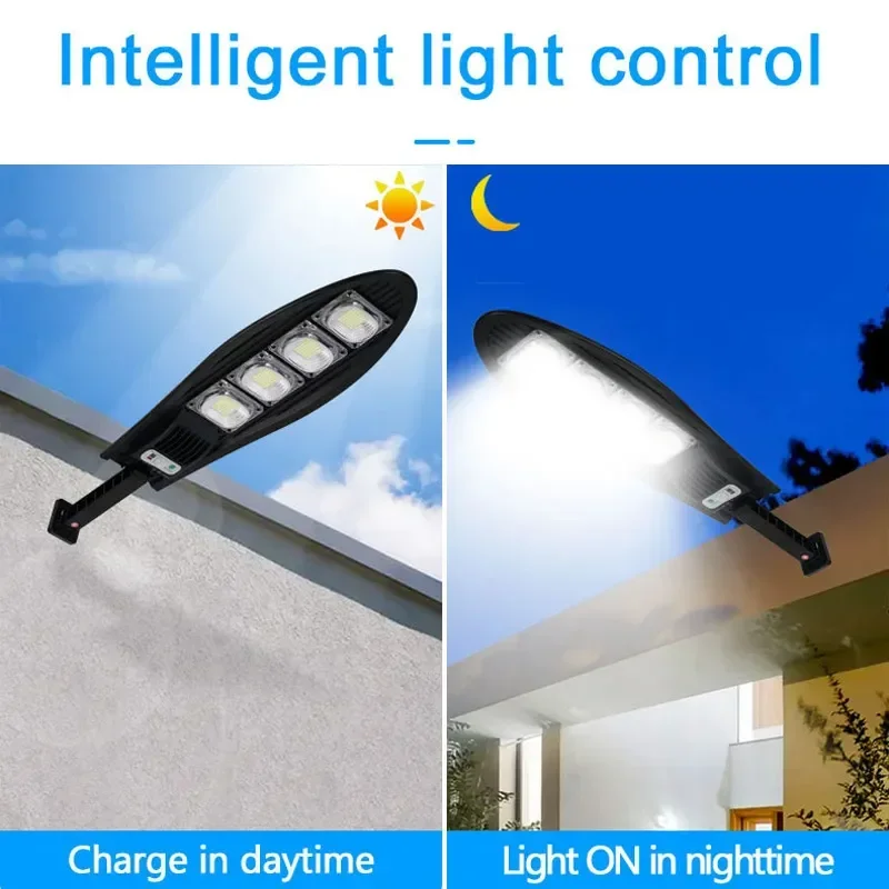 Imagem -02 - Luzes Solares Led ao ar Livre com Sensor de Movimento Impermeável Parede Luz para Garagem Jardim Rua Mais Novo 20000w Modos