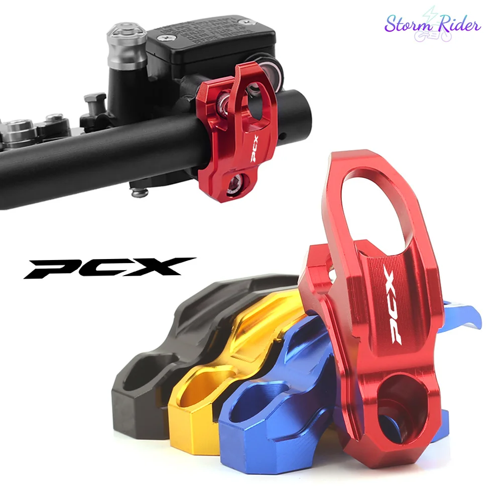 For Honda PCX 125 PCX125 PCX 150 PCX150 PCX 160 24 Motorcycle Accessories CNC Aluminum Helmet Hook Holder Clamp Bracket Cylinder