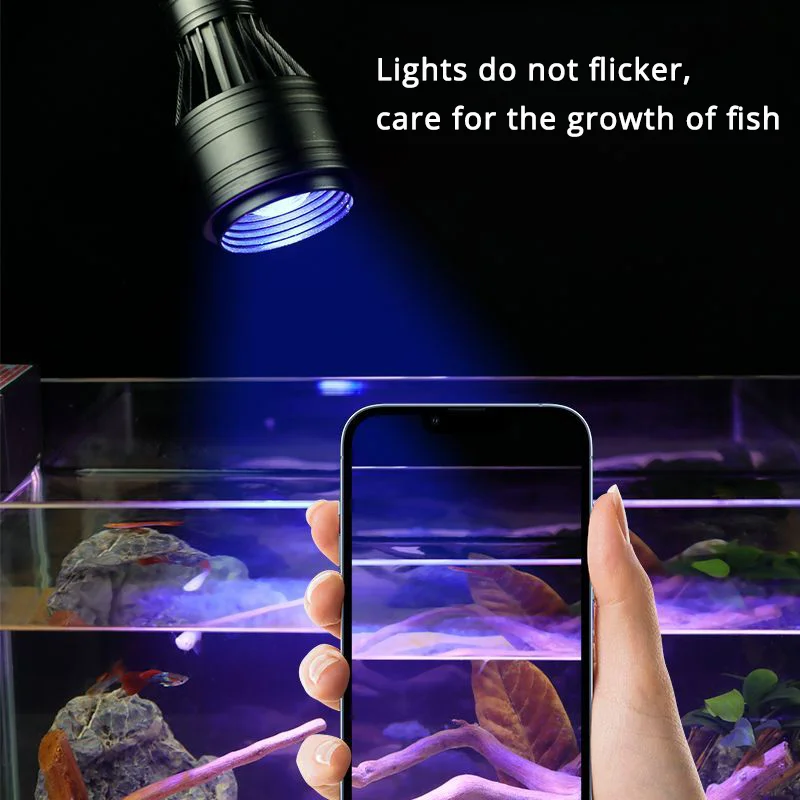 Aquariums Fish Tanks Spotlight and Marine Lamps Fishbowl Dimmable Spotlight Filming Grow Turtle Reptiles Accessories Decoration