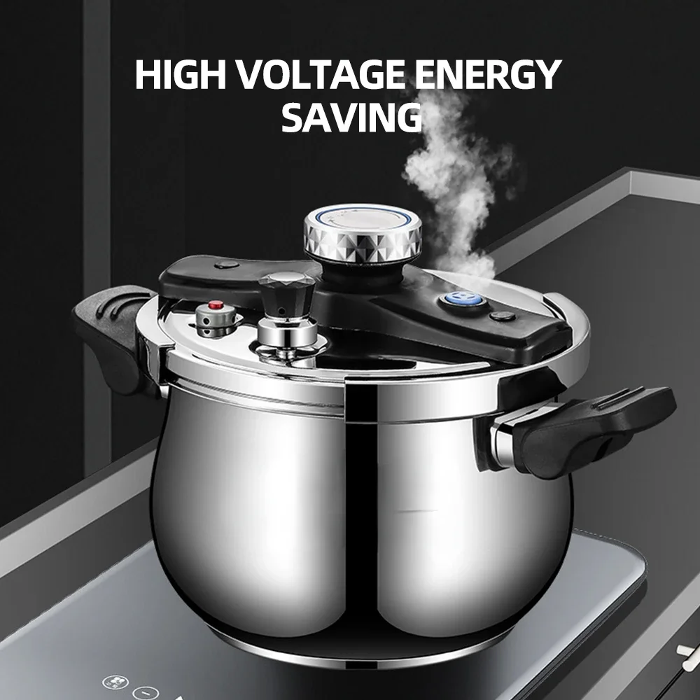 304 Stainless Steel Rice Cooking Pot Pressure Cooker Gas Stove Induction Cooker Universal Kitchen Appliances