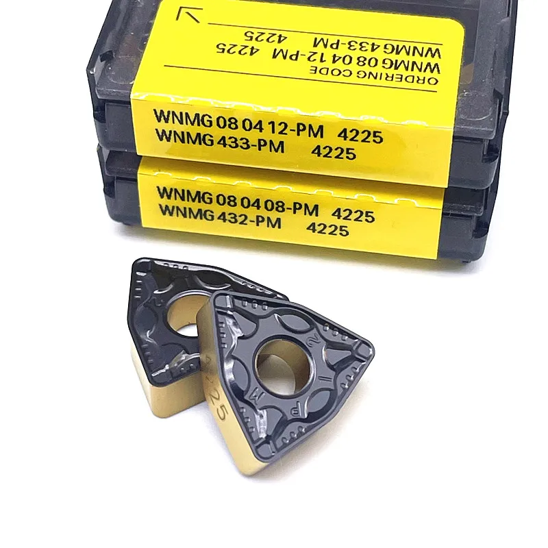 Chất Lượng Cao WNMG080404 PM 4225 WNMG080408 PM 4225 Carbide Mặt Xay Miếng Dụng Cụ Cắt Lưỡi Dao Chi Phí Cao Hiệu Suất