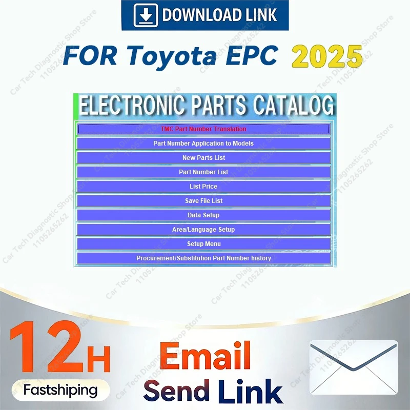 

2025 NEW EPC ALL REGIONS [01/2025] for Toyota, Lexus parts catalouge