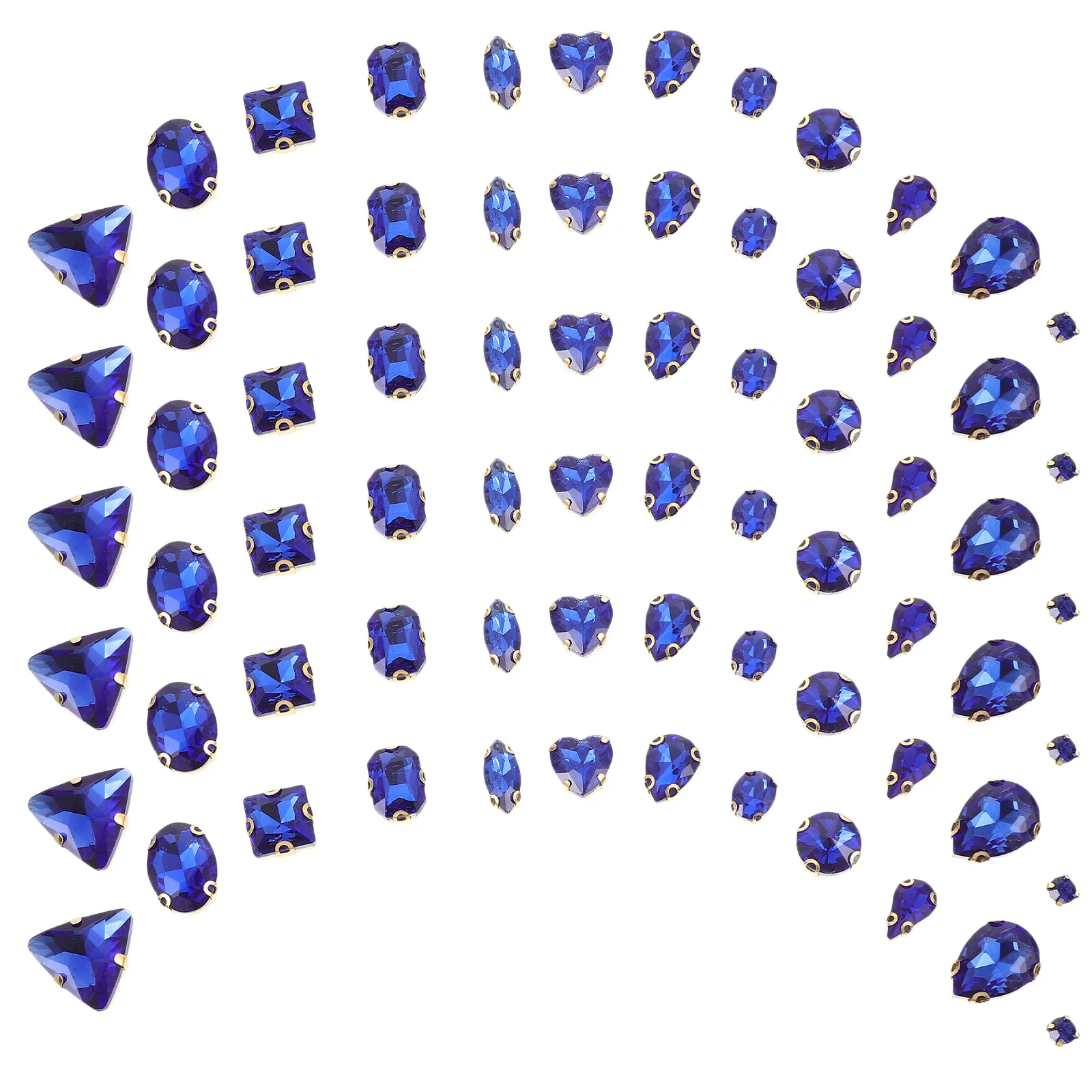 

130Pcs Glass Claw Rhinestone DIY Sewing Decorations for Clothes Bags Costumes Sew on Rhinestones Sew on Glass Rhinestones