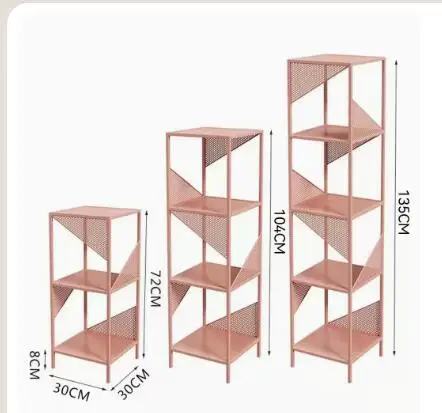 Iron art shelving living room floor decoration creative storage rack