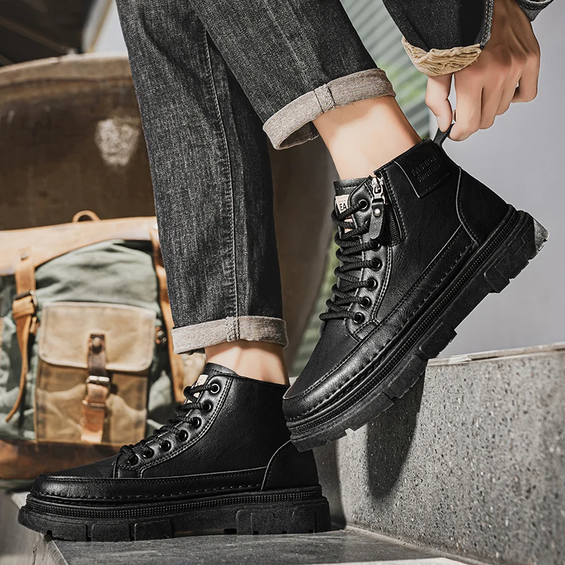 Men's fashion outdoor light casual four season breathable sneakers soft-sole speed running shoes comfortable racing sports shoes