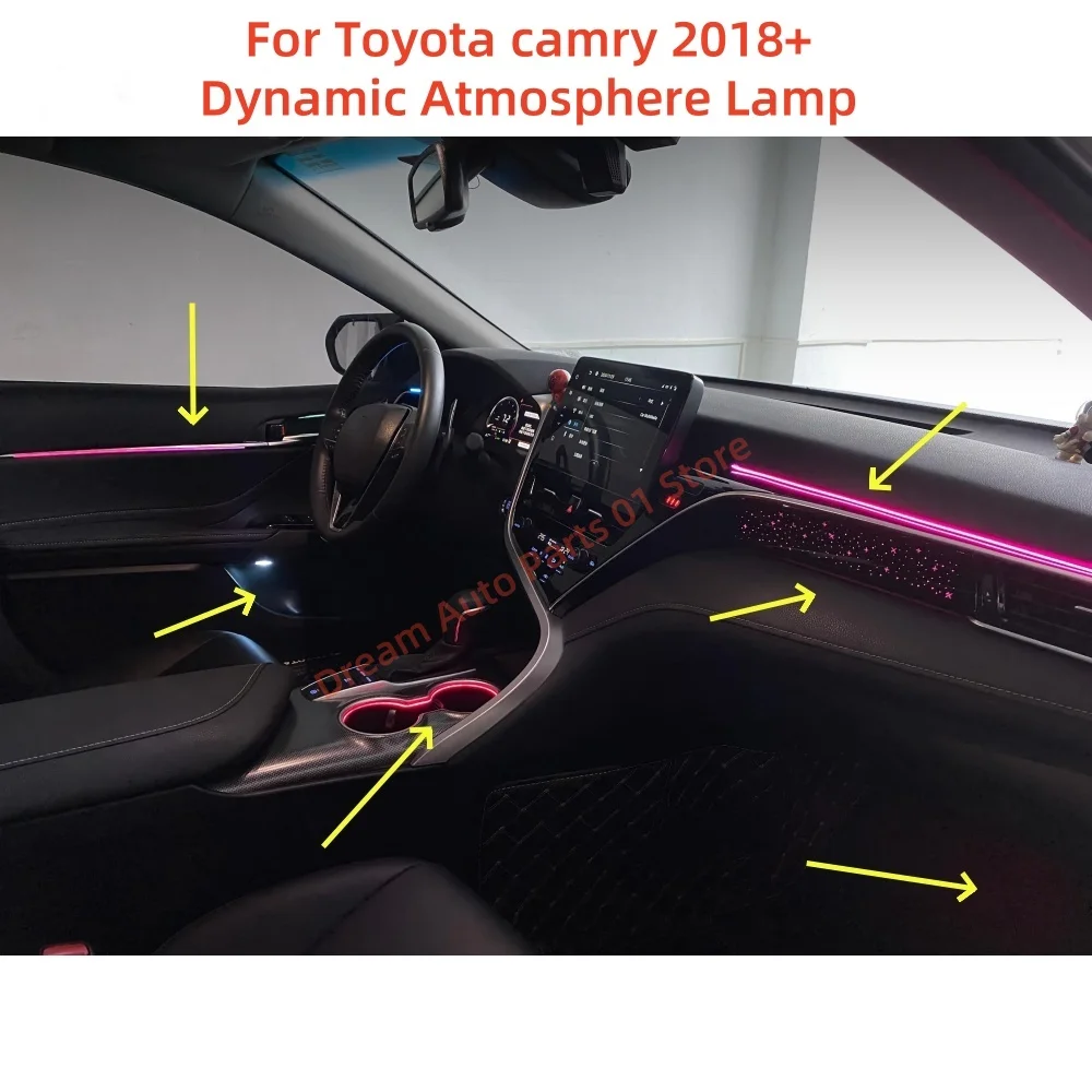 

LED Atmosphere Light suitable for the Toyota Camry Dynamic Ambient Light Star trim panel Automotive Interior Modification new