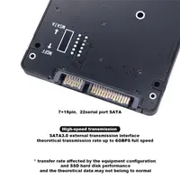 M.2 Converting Solid-state SSD to Sata3 External Hard Disk Box Ngff Msata to Serial Port Conversion Card Dual-use Two-in-One 4