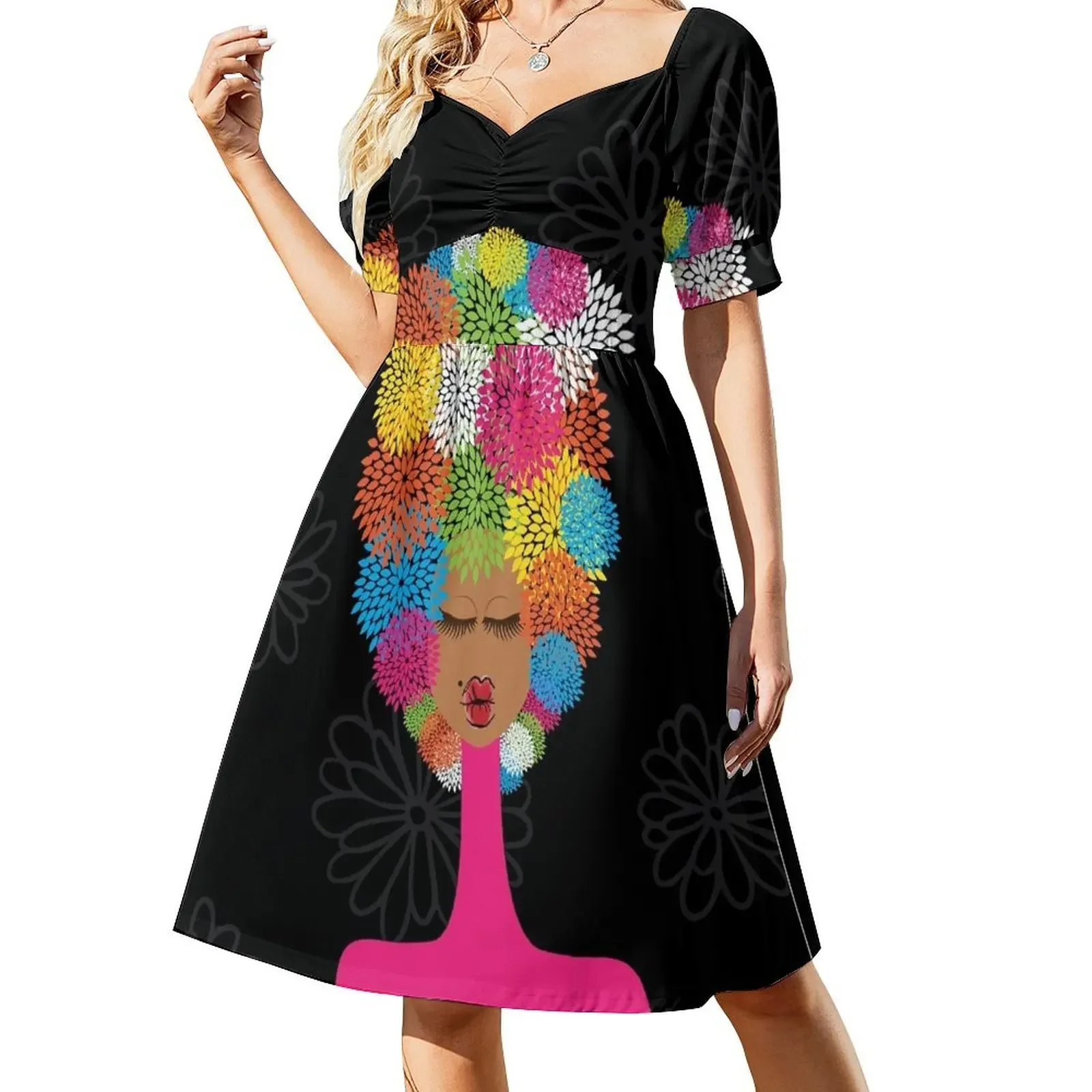 

Flowers 004 Sleeveless Dress women clothes women's elegant loose dresses clothes for woman Women's summer skirt Dress