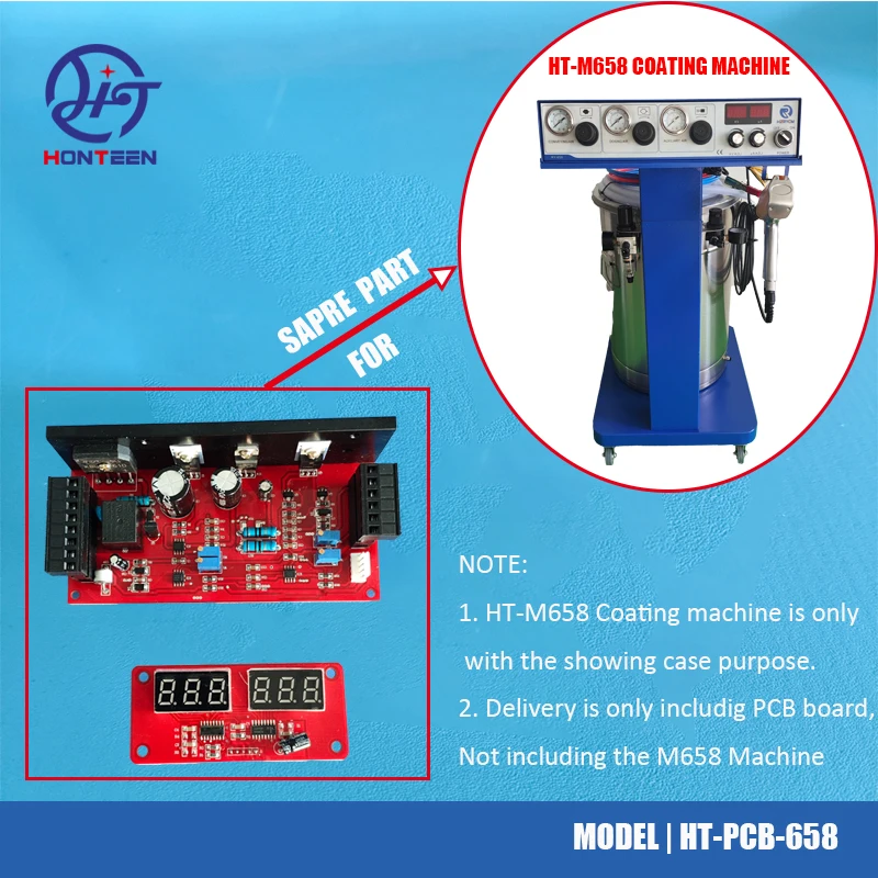 Electrostatic Powder Coating Machine PCB Circuit Board  Double Digital LED Display Coating Equipment Mother Board PCB HT-PCB-658