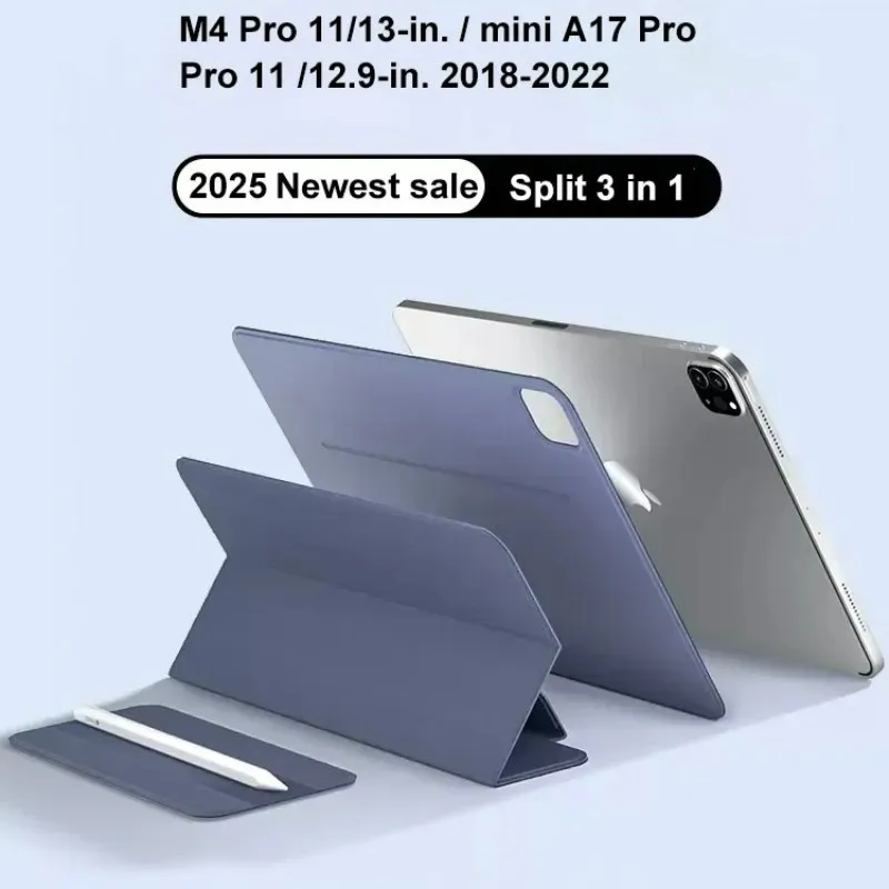 

Customizable Smart Folio for iPad 10th Generation Case A16 M2 M3 Air 11 iPad Air 5 Case M4 Pro 13 12.9 11 6th 4th magnetically
