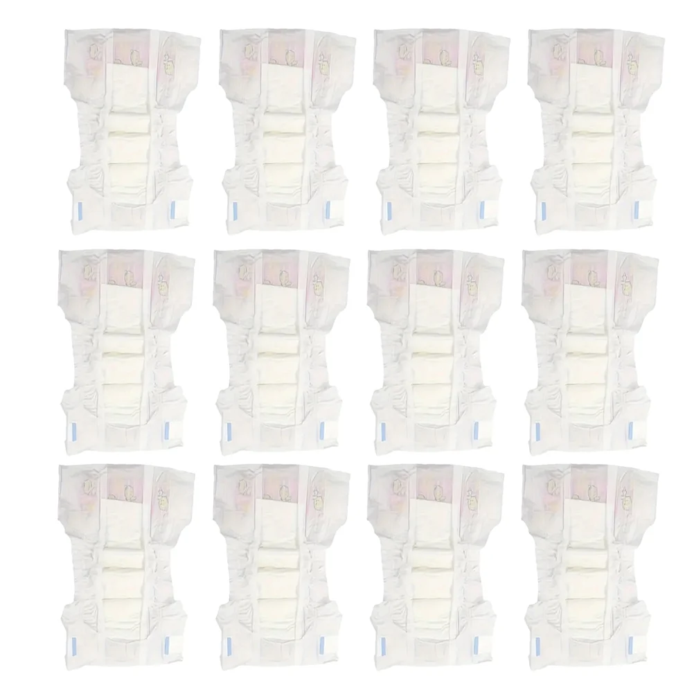 12 Pcs Dressing Diaper Babydoll Diapers Accessories Toy Nappies Pvc Realistic