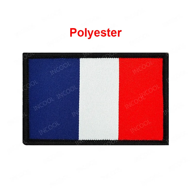 USA France Israel Chile Mexico Spain UK Italy Australia Canada Brazil Flag Patches Polyester Appliqued for Clothes Backpack