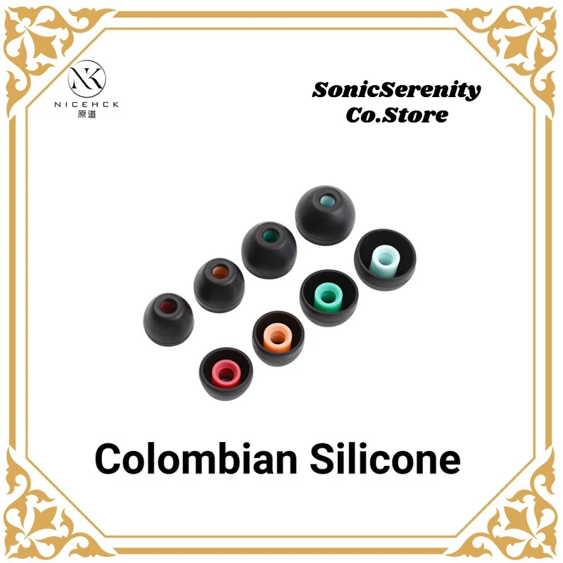 

Силиконовые насадки для наушников NICEHCK Yundao - колумбийские силиконовые внутриканальные амбушюры, мягкие сменные колпачки