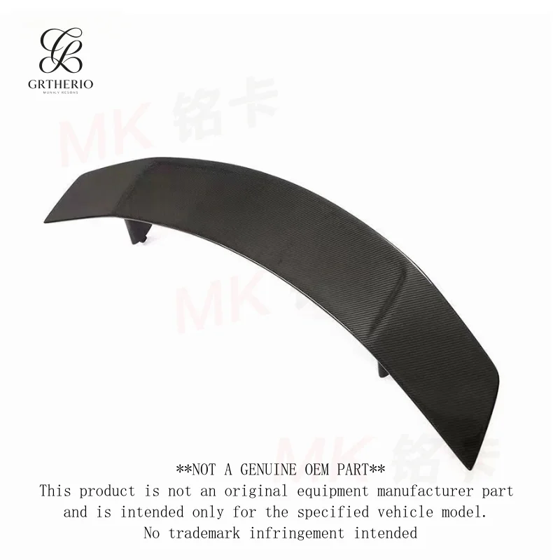 Suitable for 2017-2020 Audi R8, carbon fiber V-style rear spoiler, wind , and air deflector