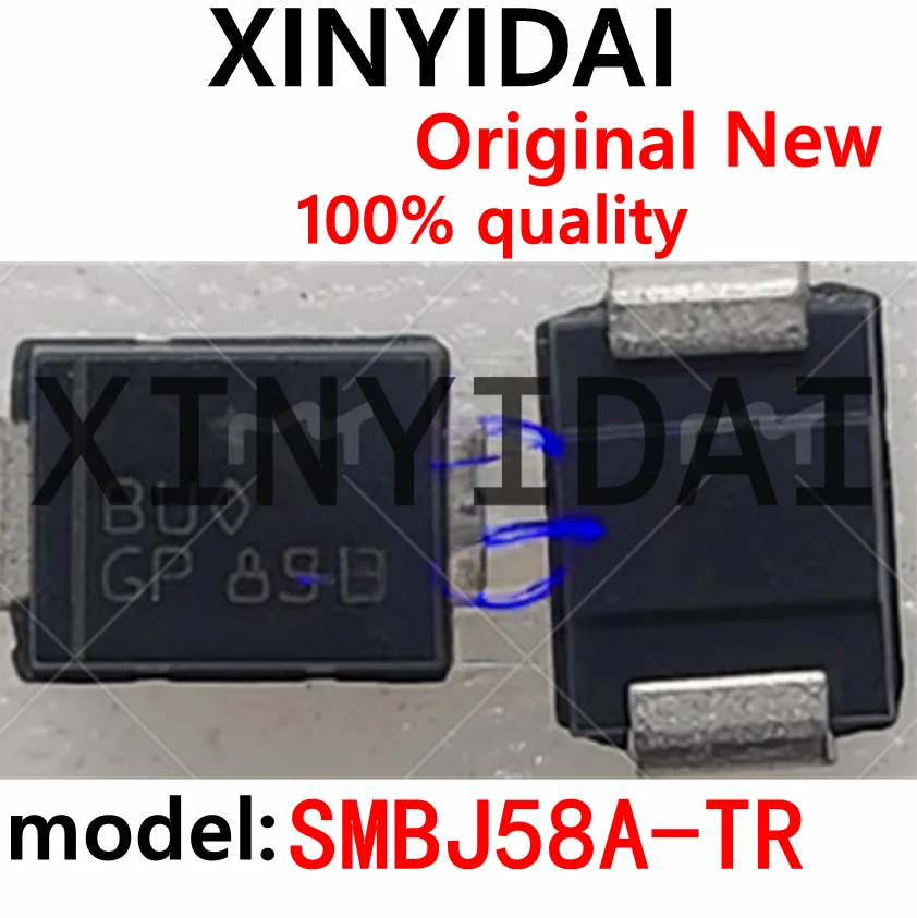 

20PCS SMBJ58A-TR silk screen BUO 58V unidirectional patch SMB transient suppression diode TVS tube brand new