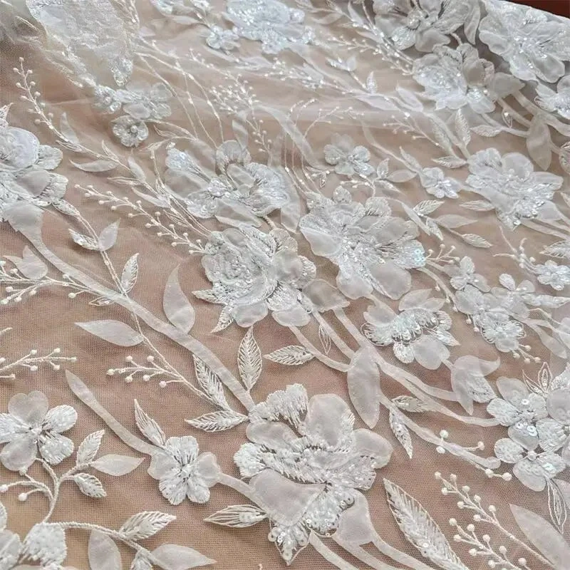 large-flowers-beaded-sequins-wedding-dress-lace-fabric3d-embroidered-applique-beautiful-bride-fabricfabric-for-sewing