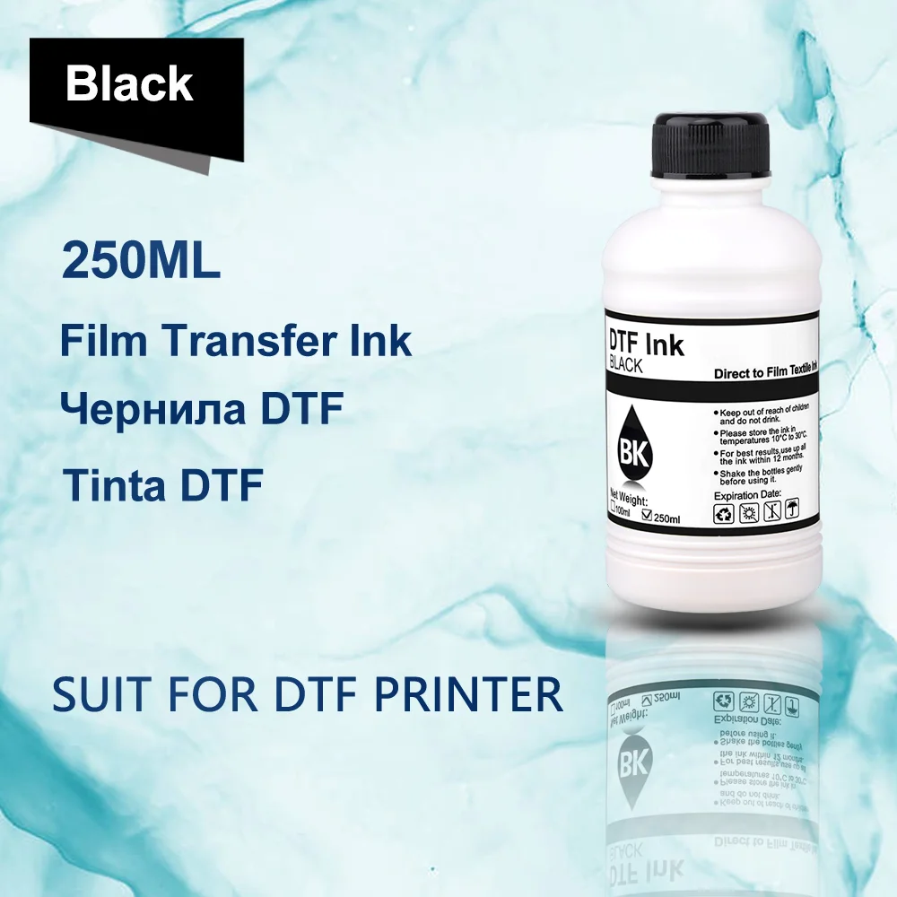 250ML/Bottle DTF Ink Ordinary Quality PET Film Transfer Ink For Epson I3200 P800 L1800 1390 L800  PET Film Printing And Transfer