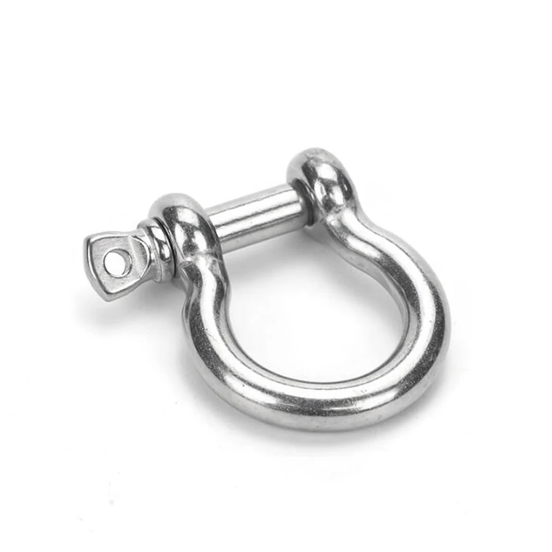 2Pcs Boat 304 Stainless Steel 4mm Ring Bow Anchor Shackle Chain Rigging Captive Pin For Yacht/Canoe/Speedboat Accessories