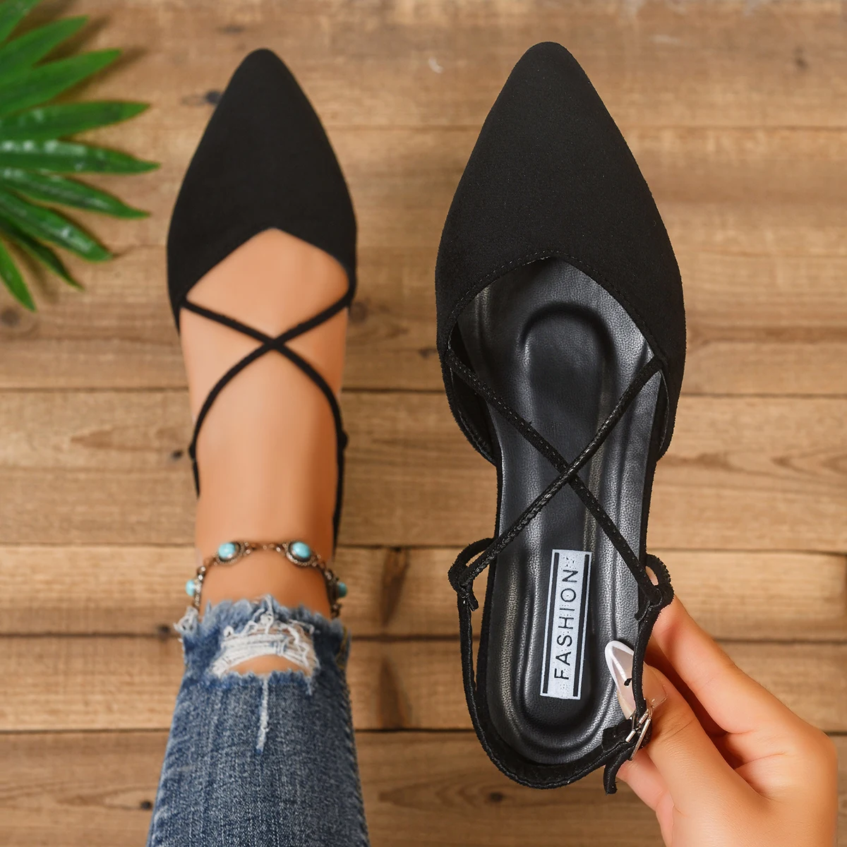 Designer Women High Heels Sandals Pointed Toe Shoes Women Summer 2026 New Chunky Sexy Slingback Sandals Women Sandalias De Mujer