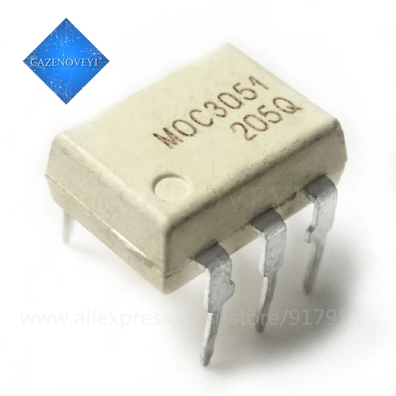 10pcs/lot MOC3051 DIP-6 SMD-6 OPTOCOUPLER TRIAC-OUT