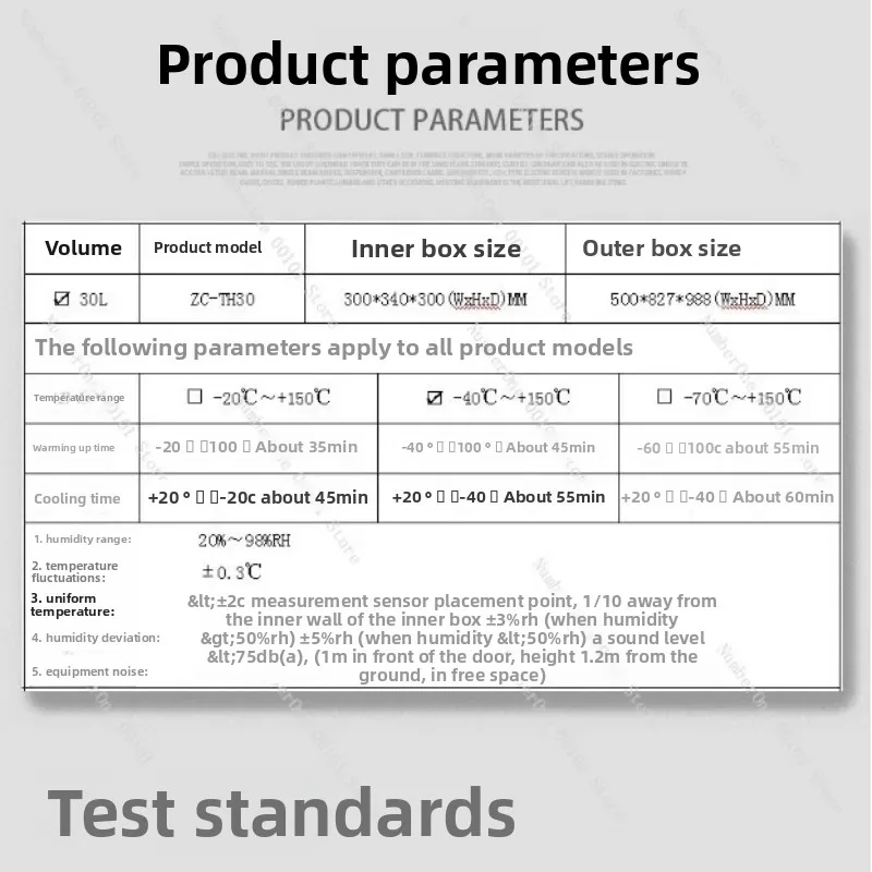 Programmable 30L Benchtop Test Chamber Constant Temperature Humidity Control Environmental Simulation for Laboratory