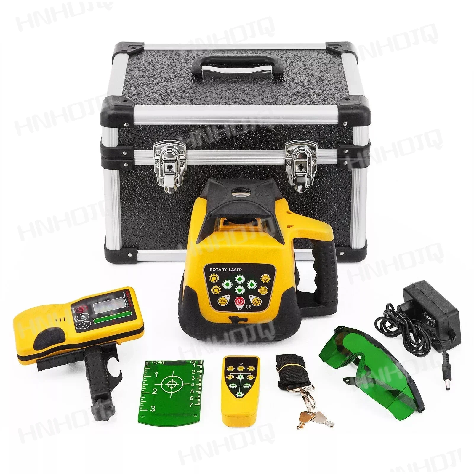 Green Beam Rotary Laser Leveler 500M Range Measuring Laser Level with Remote Control Water Proof Dust