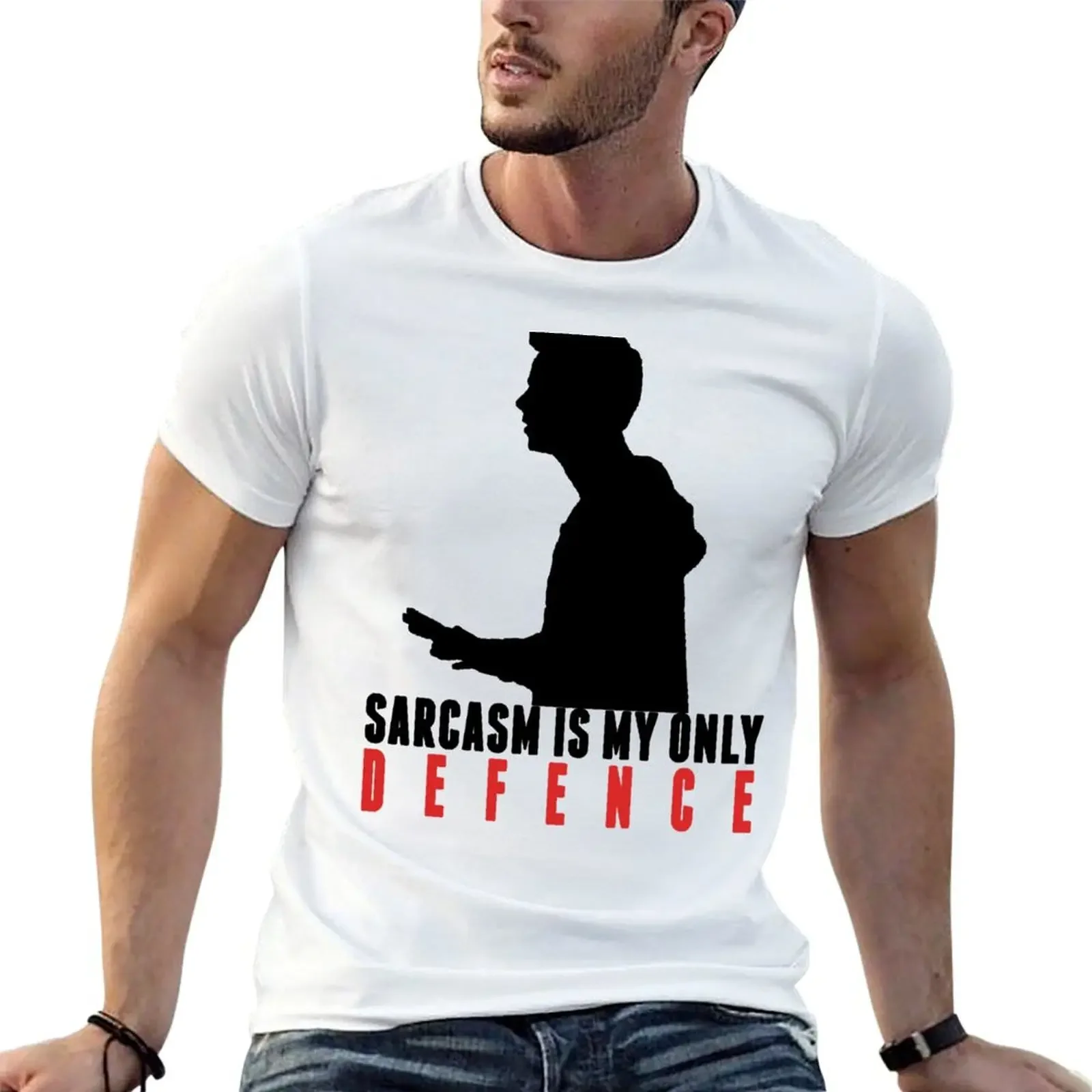 Stiles Stilinski - Sarcasm is my only defence T-Shirt for a boy blanks vintage shirts men graphic