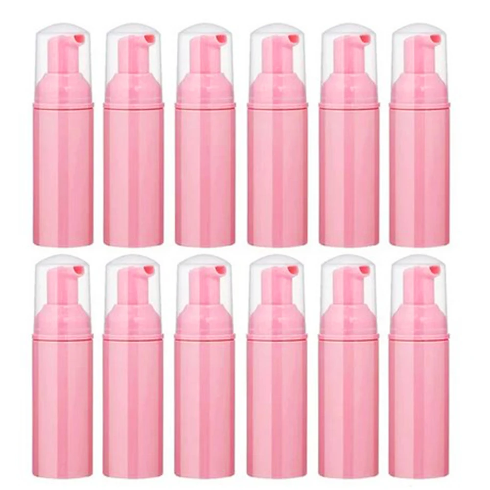 12Pcs 60ML Plastic Transparent Foam Pump Bottle Eyelash Cosmetics Storage Container Detergent Soap Dispenser Hand Soap Dispenser