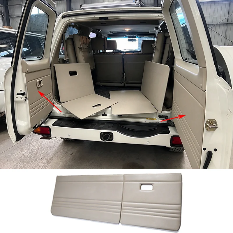 For 2005+ Nissan Patrol Y61 Super Safari GU Tailgate Trim Panel Tailgate Inner Lining Panel Microfiber Leather 1:1 Replica