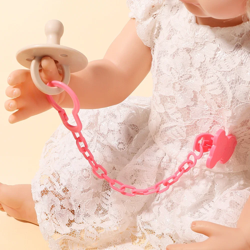 Baby Silicone Pacifier Chain Clip Dummy Nipples Holder Clips Babies Teething Chain Toy Gifts for Cute Baby Accessories Chupeta