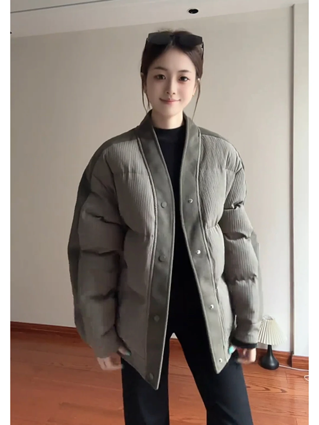 

Утепленное зимнее мужское пальто с V-образным вырезом, шерстяное, с хлопковыми вставками, теплое, приталенное, с длинными рукавами, для повседневной носки