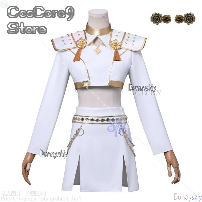 فيلم Kpop شيطان تأثيري الأبيض كوريا المعبود مثير زوي ميرا رومي هنتركس ما يبدو مثل المرحلة موحدة صغيرة للهالوين كوسبف #4