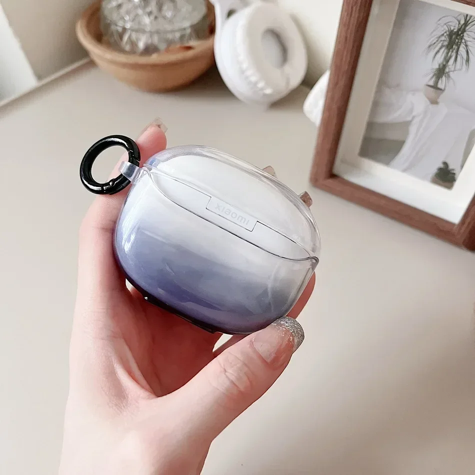 For Xiaomi Buds 3 Case Gradient Transparent Colorful Hearphone Bluetooth Silicone TPU Earphone Cover For xiaomi buds3 case