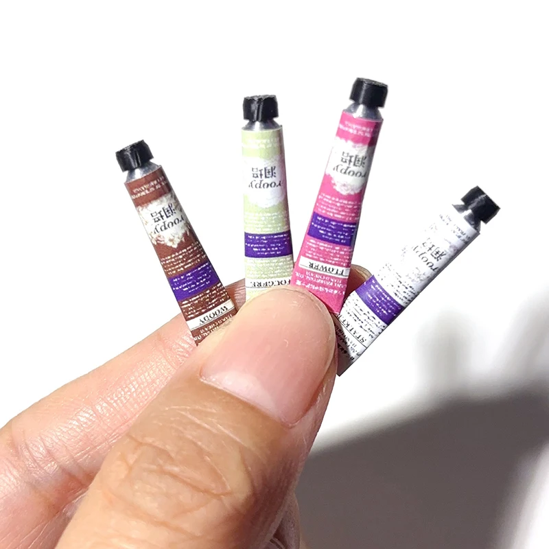 2 Stuks 1:6/1:12 Poppenhuis Miniatuur Handcrème Make-Up Scène Decor Poppenhuis Accessoires Mini Schoonheid Props