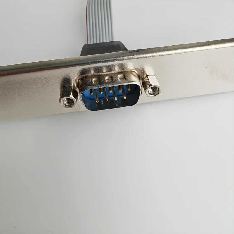 Db9 rs232シリアルポートブラケットからidc 10ピン9ピンオスメスリボンヘッダーケーブルコネクタコンピュータマザーボードパネルマウント