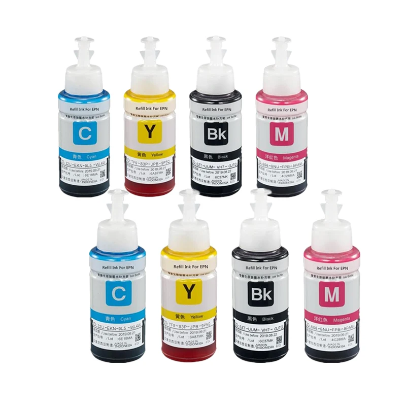 4 cor 70ml Refil de Tinta Corante para Epson L100 L110 L120 L132 L210 L222 L300 L312 L355 L350 L362 L366 L550 L555 L566 Impressora