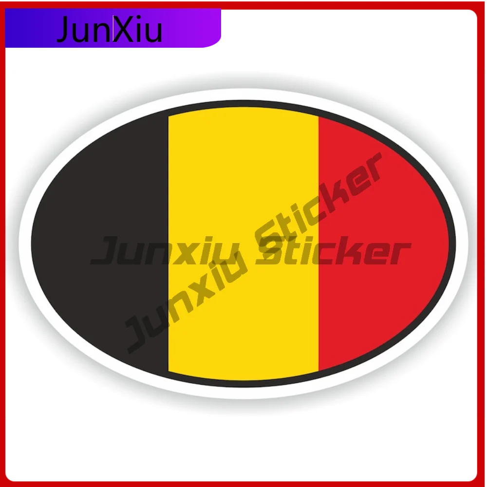 

Belgium Oval Sticker with Long Lasting Exterior Decor For SUV Motorcycle UV Resistant Decoration Auto Accessories Exterior