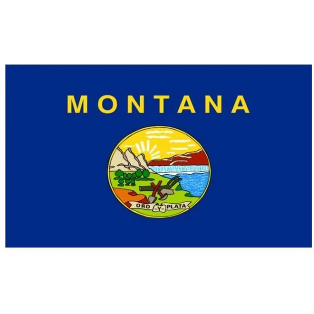 CUSTOM Montana State Flag 3x5 ft Brand NEW MT USA Banner FOR CLUB SHOP DECORATION