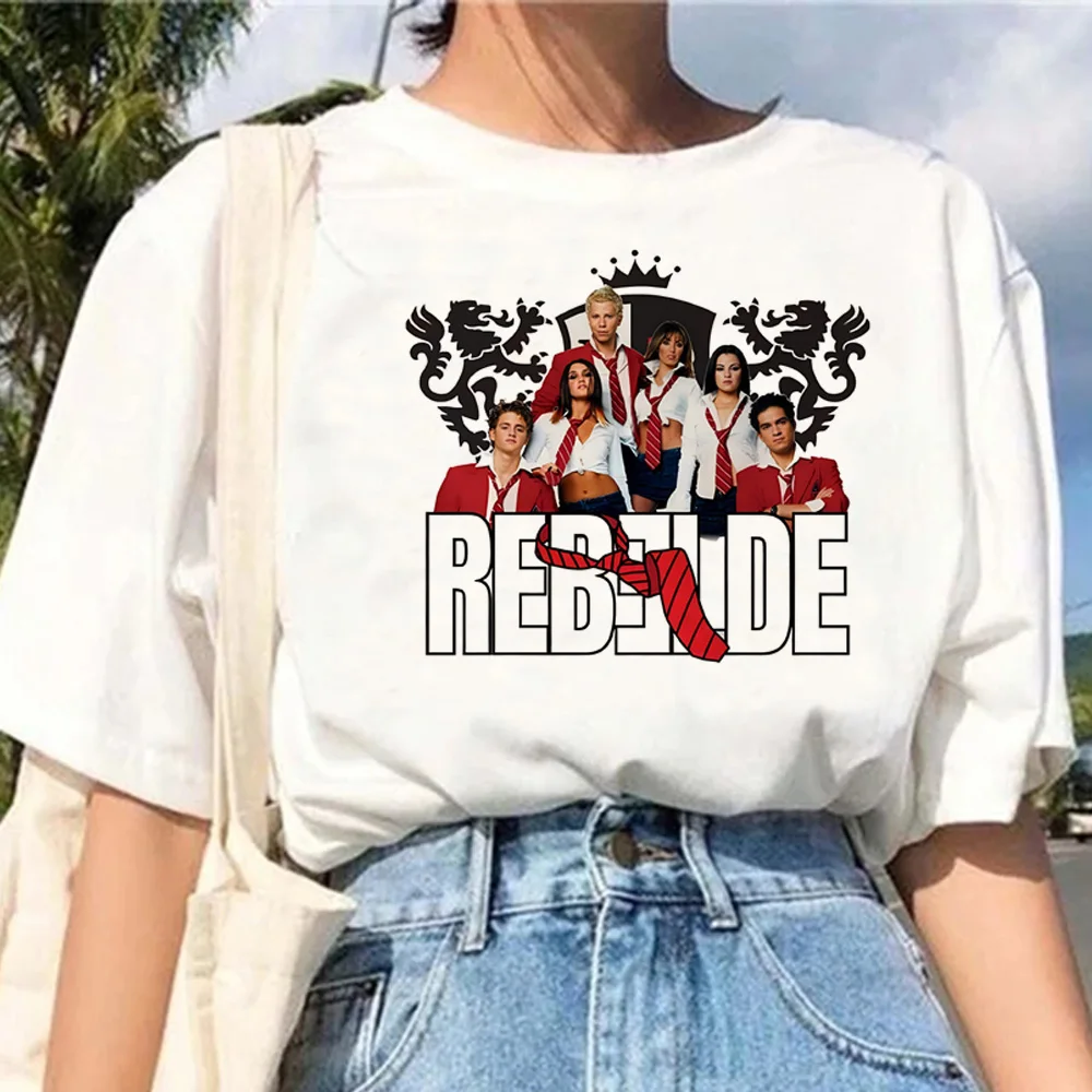 Rbd t shirt women streetwear manga designer top female comic clothing