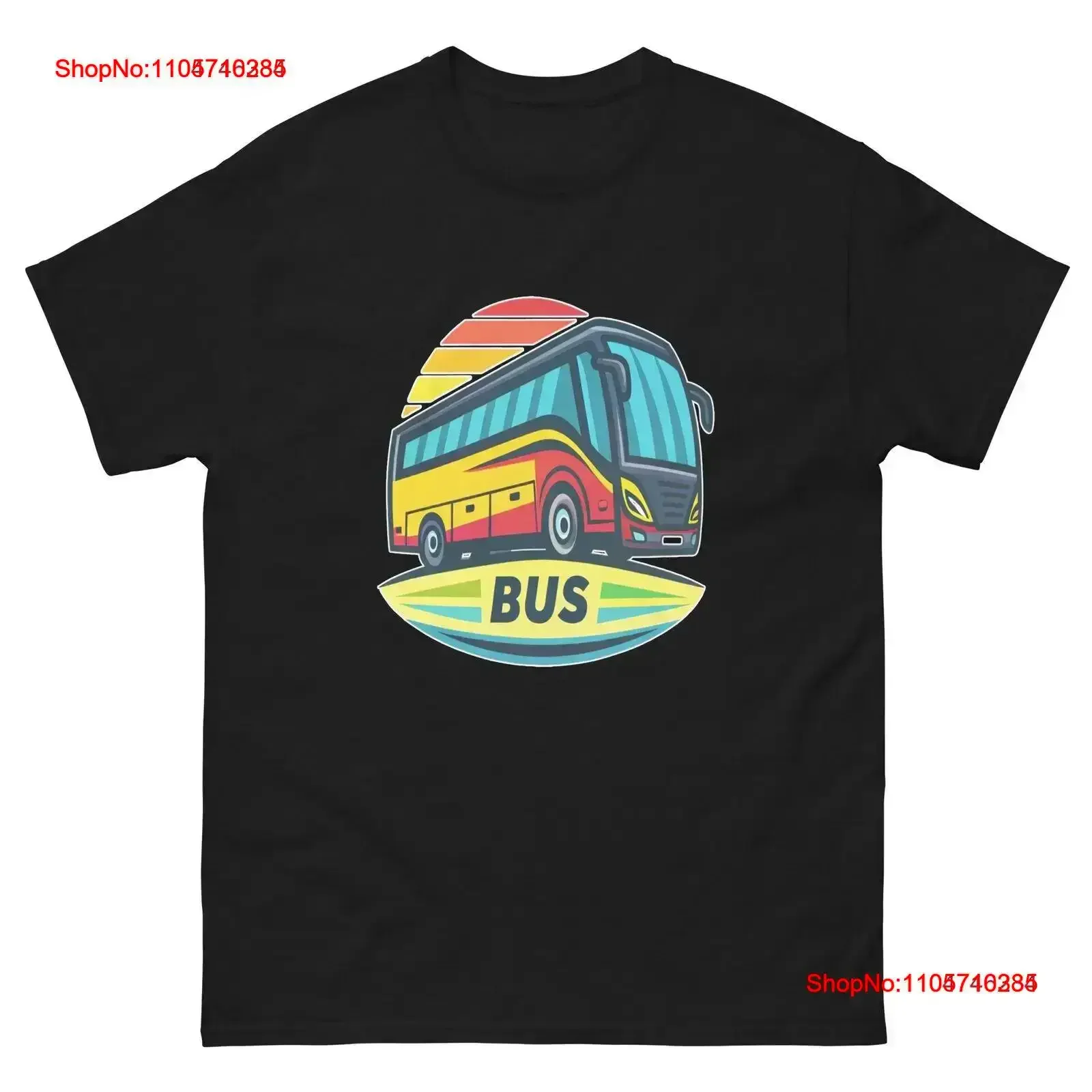 Bus Colourful Object Place Item Urban T Shirt vintage Washed Soft Casual Stylish designer clothes Versatile fashion vintage