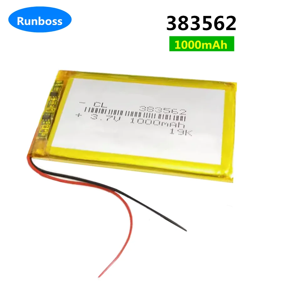 3.7V 1000mAh 383562P 383562 403560 Li-ion Battery for Sony PRS-600, PRS-600/BC, PRS-600/RC,PRS-700 PRS-700BC E-book E-reader