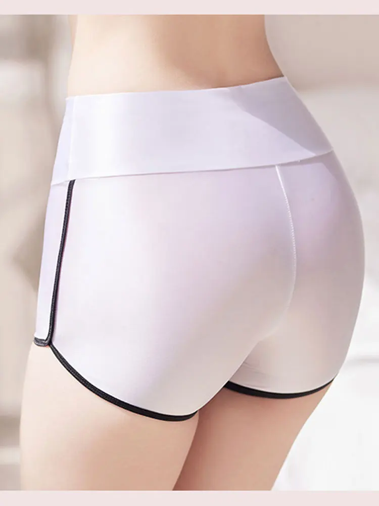 High Waisted Women's Shorts Push Up Butt Control tummy Sexy Shiny Elasitc Shorts Casual Pants Woman Clothing New In Now Lift Hip