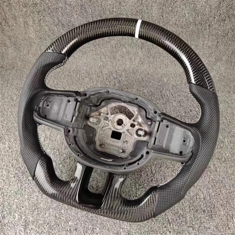 Customize Leather Steering Wheel Car Accessories for Volvo XC60 XC40 XC90 S60 S90 V60 V40 Modify Carbon Fiber Steering Wheel
