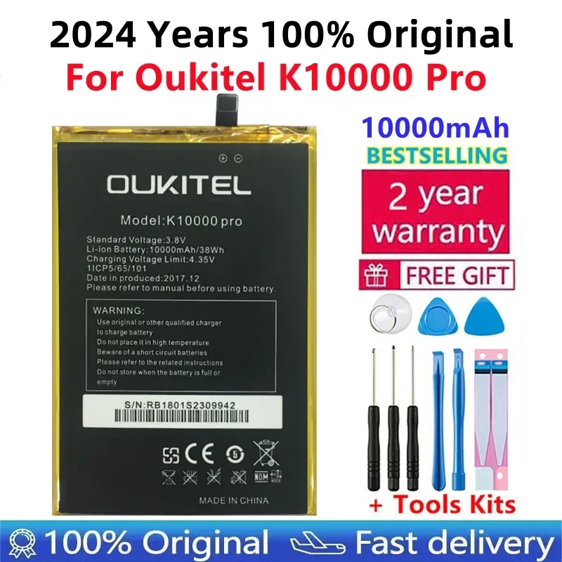 Oukitel K10000 Pro Double Battery Original Large Capacity Real 10000mAh Battery Replacement For Oukitel K10000 Pro Mobile Phone