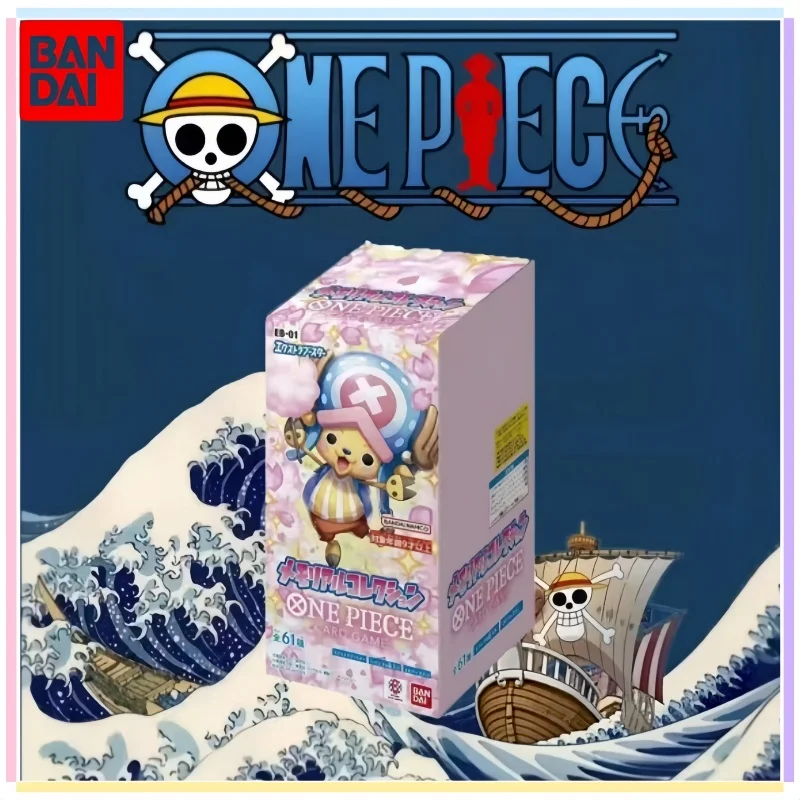 BANDAI Japanese‑version Chopper‑Themed One Piece Card Game EB‑01 Flareon Extra Booster Anime 25th TCG Collection Cards Toy Gift