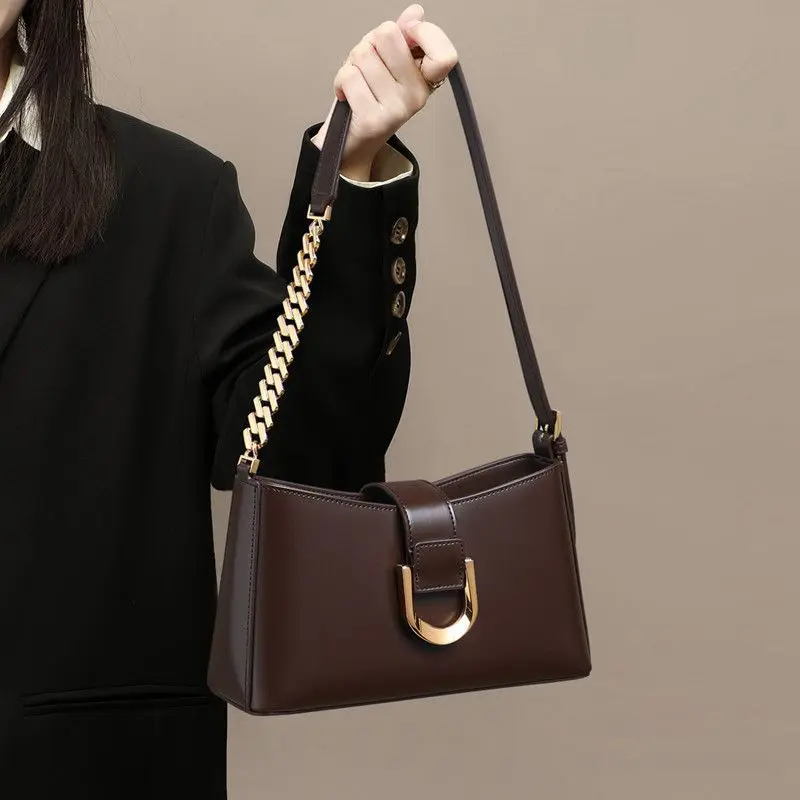 2026 High-quality Pu Leather Women's Casual Shoulder Bag Fashion Crossbody Tote Bag Chain Handbags for Women Designer Luxury